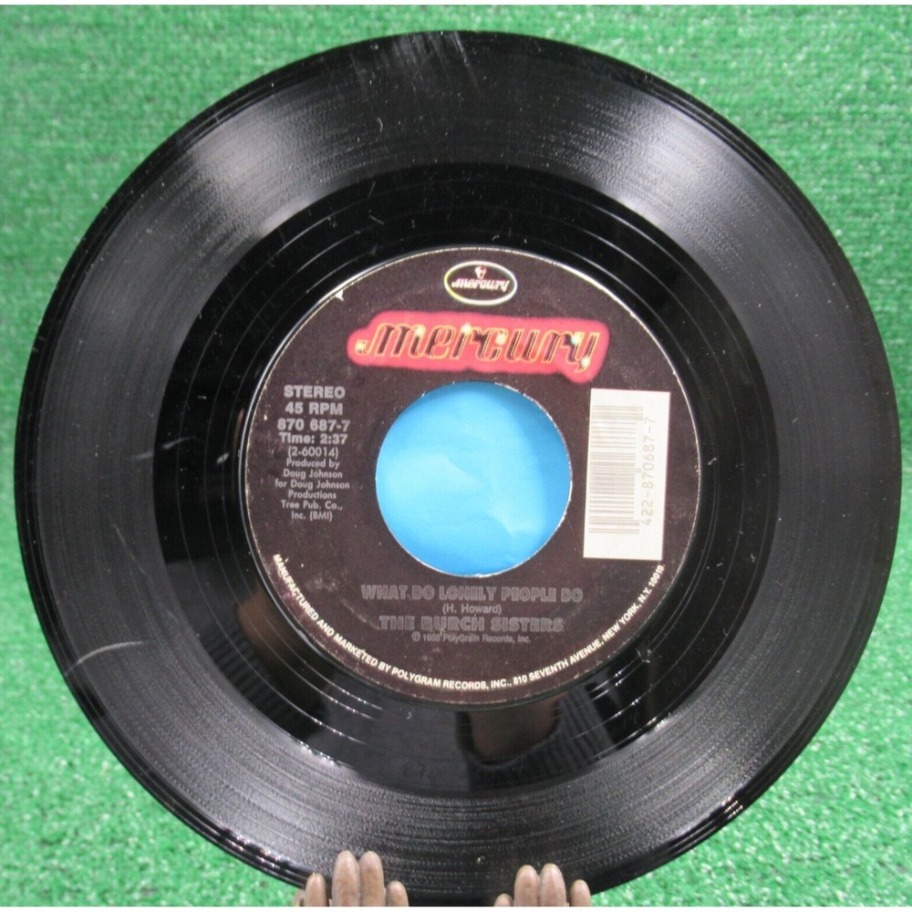 The Burch Sisters Open Arms/What Do Lonely‎ People Do 45 Vinyl 870 687-7 Mercury